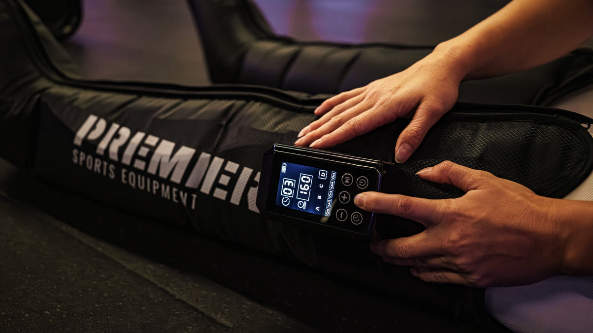 Setting a session on the AeroBoots Pro magnetic control unit