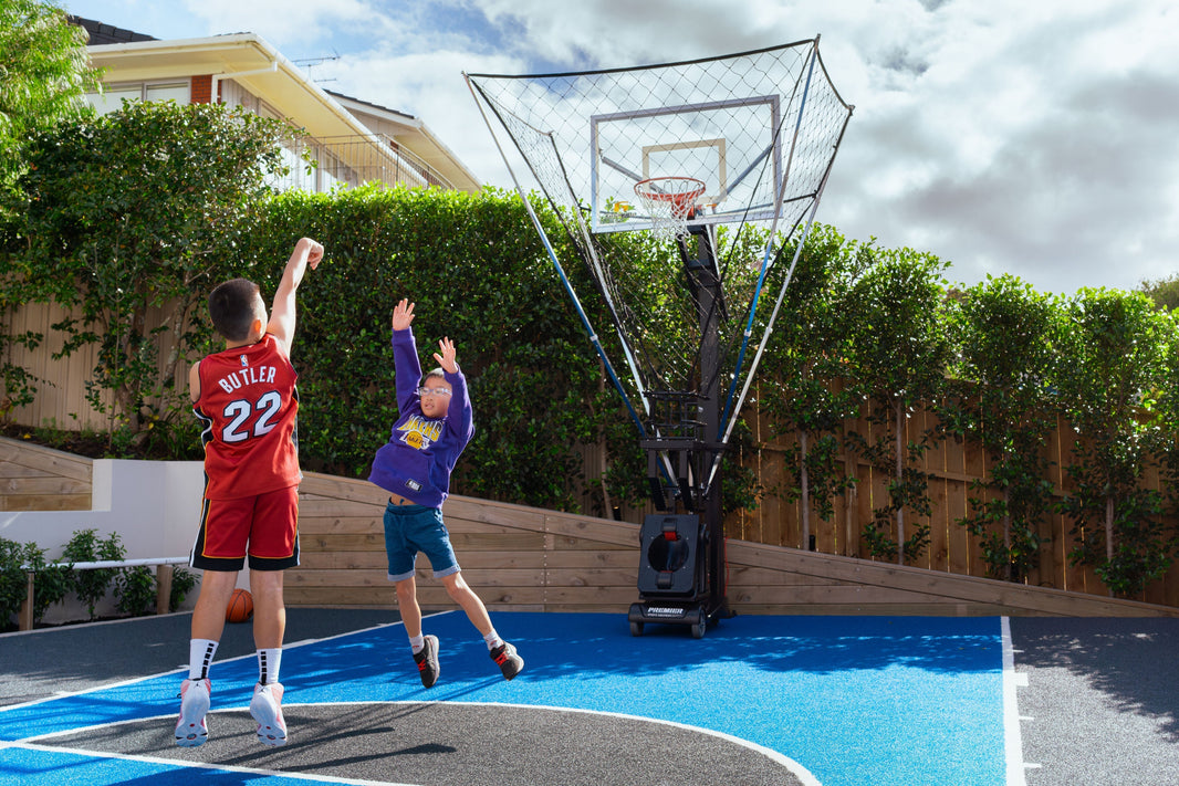Transform Your Home Half Court with a Basketball Shooting Machine