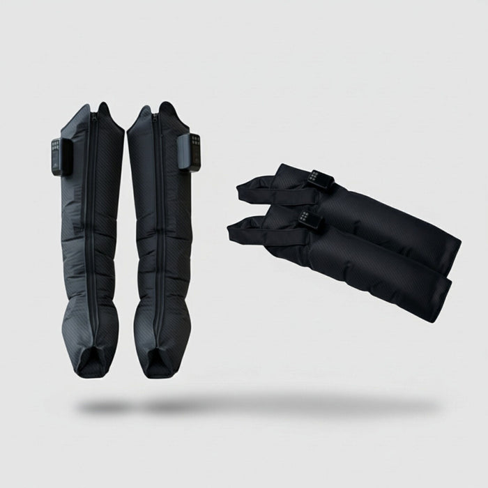 AeroBoots Pro and AeroSleeves Pro, each with its magnetic control unit