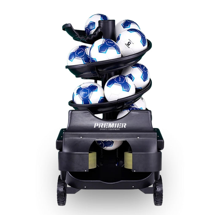Strike Elite football machine, front