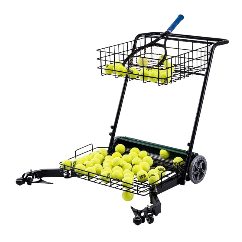 Premier Court Cart loaded with tennis balls