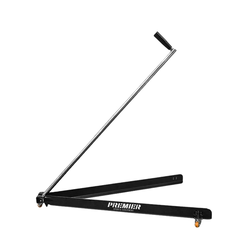 Premier shuttle collector folded open with its handle