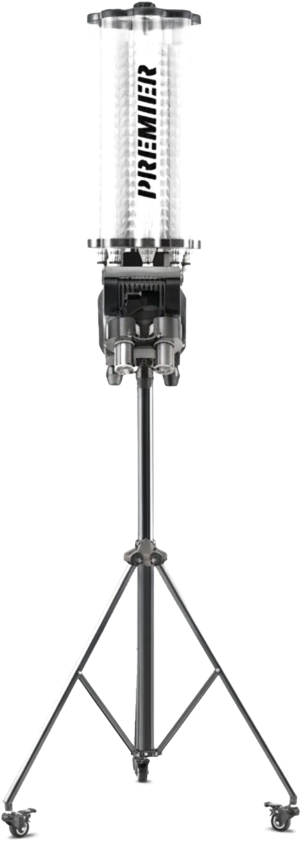 Serve Elite+ badminton training machine, front